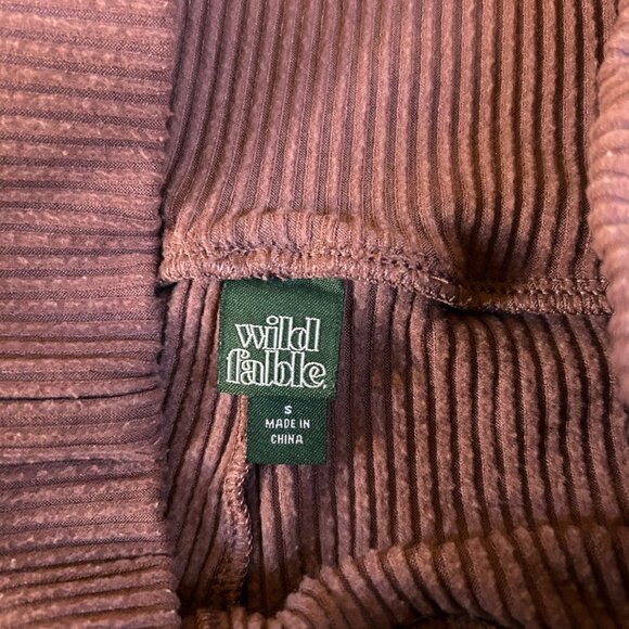 Wild Fable Ribbed Flare Leggings High Waist Lounge Pants Comfy Womens Small - Picture 2 of 9